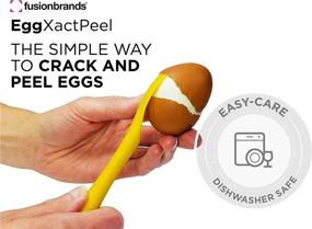 img 3 attached to 🥚 FusionBrands EggXactPeel Egg Peeler - Effortlessly Peel Both Soft and Hard Boiled Eggs with this BPA Free Kid-Friendly Kitchen Tool