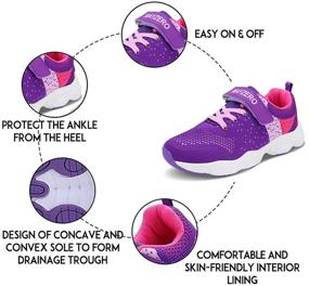 img 1 attached to Lingmu Fashionable Breathable Non Slip Girls' Shoes: The Perfect Choice for Active Children