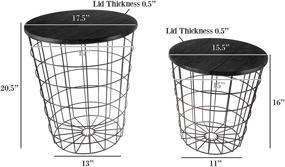 img 2 attached to Lavish Home 80 Endtbl 2 Nesting Storage Furniture in Accent Furniture