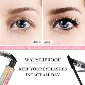 img 2 attached to 👁️ Ultimate 4D Silk Fiber Mascara: Waterproof, Smudge-proof, Long-Lasting Lashes - Get Thickened, Lengthened, Clump-Free All Day!