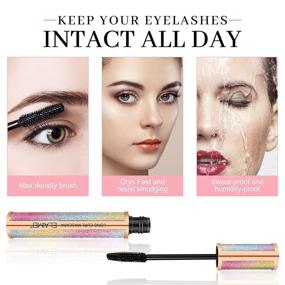 img 1 attached to 👁️ Ultimate 4D Silk Fiber Mascara: Waterproof, Smudge-proof, Long-Lasting Lashes - Get Thickened, Lengthened, Clump-Free All Day!