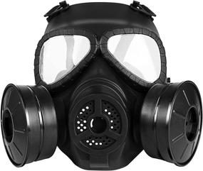 img 4 attached to Gymtop M04 Airsoft Protective Mask: Ultimate Full-Face Eye Protection with Adjustable Strap for BB Gun CS Cosplay Costume Halloween Masquerade (No Batteries!)