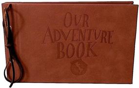 img 4 attached to 📚 LINKEDWIN Our Adventure Book: Leather-bound Memory Album for Weddings and More, 11.6 x 7.5 inch, 80 Pages