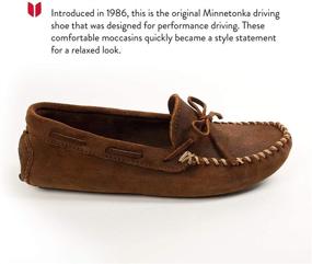 img 3 attached to 👞 Classic Comfort: Minnetonka Original Cowhide Driving Moccasin for Timeless Style
