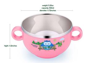 img 1 attached to InDomit Anti Scald Stainless Feeding Toddlers