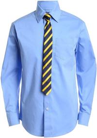 img 4 attached to IZOD Sleeve Dress Shirt White Boys' Clothing: Browse Tops, Tees & Shirts