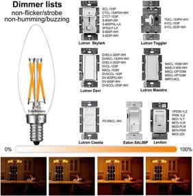 img 3 attached to 💡 Dimmable Candelabra Chandelier Ceiling Light by LiteHistory