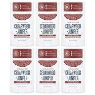 schmidt's natural deodorant cedarwood + juniper 2.65 oz (6 pack): long-lasting odor protection in bulk logo