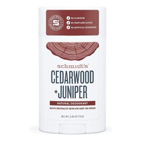 img 2 attached to Schmidt's Natural Deodorant Cedarwood + Juniper 2.65 Oz (6 Pack): Long-lasting Odor Protection in Bulk