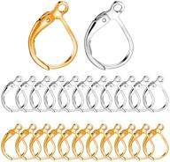 💎 bronagrand lever back earring french hooks: 100pcs open loop for jewelry making in gold and silver logo