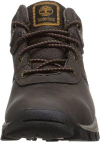 img 3 attached to Стильные и прочные: Кроссовки для мальчиков Timberland Maddsen Waterproof Chukka Brown