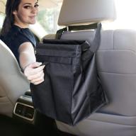 🚘 econour car trash can (2021 updated): waterproof & leakproof interiors, easy mountable back seat garbage can, foldable waste bag for car, multi-use hanging garbage bag logo