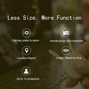 img 1 attached to 🔑 Bluetooth устройство SOS с анти-потеря Locator - персональный трекер безопасности на брелке с функцией селфи