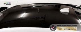 img 2 attached to 🔘 Premium VViViD Black Gloss Vinyl Wrap Roll with Air Release Technology - Bulk Roll (1ft x 5ft)