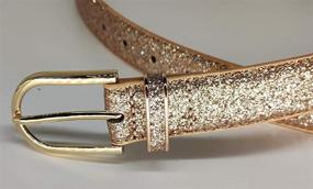 img 1 attached to 👗 Stylish Sequin Studded Leather Waistband - Corlink Women's Belt Accessories