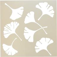 🍃 tcw192 crafters workshop templates: ginko leaves | 12"x12" stencil for crafting logo