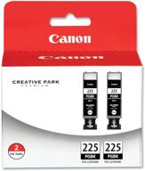 🖨️ compatible canon pgi-225 black twin pack for ip4820, mg5220, mg5120, mg6120, mg8120, mx882, ix6520, ip4920, mg5320, mg6220, mg8220, mx892 logo