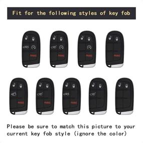 img 1 attached to TANGSEN Smart Key Fob Case: Enhanced Protection for CHRYSLER, DODGE, JEEP Keyless Entry Remotes in Carbon Fiber Design