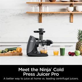 img 3 attached to 🥕 Ninja JC101 Cold Press Pro Compact Powerful Slow Juicer – Total Pulp Control, Easy Clean, Graphite