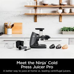 img 2 attached to 🥕 Ninja JC101 Cold Press Pro Compact Powerful Slow Juicer – Total Pulp Control, Easy Clean, Graphite