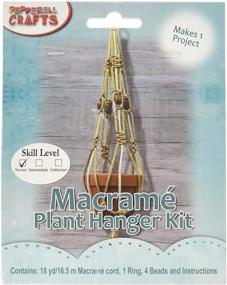 img 2 attached to 🌿 Colorful Macrame Plant Hanger Kit by Pepperell MAC158 - Create Stunning Hanging Gardens