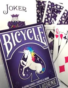 img 1 attached to Unicorn Bicycle Playing Cards