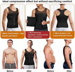 img 2 attached to MOLUTAN Compression Slimming Sleeveless Shapewear Sports & Fitness and Cycling