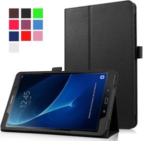 img 4 attached to 📱 Enhanced SEO: Slim Folding Cover for Samsung Galaxy Tab A 10.1" 2016 Tablet (SM-T580/T585/T587, No Pen Version) with Auto Wake/Sleep (Black)