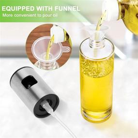 img 1 attached to 🌿 100ML Olive Oil Sprayer Mister - Portable Reusable Oil Vinegar Spriter for Cooking. Food Grade Oil Dispenser Mini Kitchen Gadgets for Air Fryer, BBQ, Frying, Baking and Salad Preparation