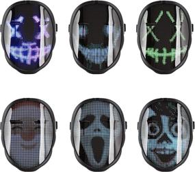 img 3 attached to 🎉 CHEMION LED Face Mask for Birthday Parties