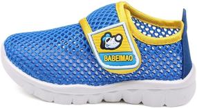 img 2 attached to 👟 DADAWEN Lightweight Breathable Water Shoes for Baby Boys and Girls - Mesh Running Sneakers Sandals