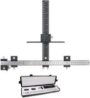 🔧 cabinet hardware jig punch locator - precision drill guide for handles, pulls, and knobs - adjustable sleeve for accurate wood drilling - stainless steel & black logo