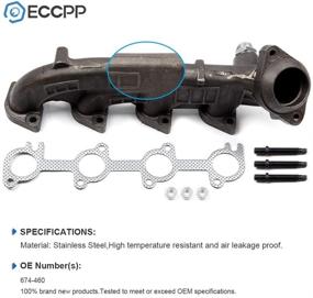 img 2 attached to ECCPP Left Driver Side Exhaust Manifold for 1999-2003 Ford Expedition F-150 4.2L 4.6L 5.4L