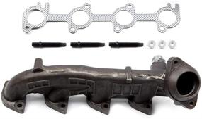 img 4 attached to ECCPP Left Driver Side Exhaust Manifold for 1999-2003 Ford Expedition F-150 4.2L 4.6L 5.4L