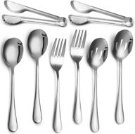 slotted stainless 🍴 steel flatware serving utensils логотип