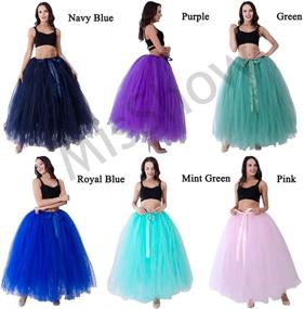 img 1 attached to Womens Elastic Ballet Layered Length Women's Clothing in Skirts