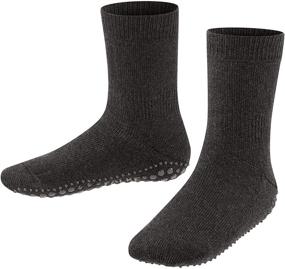 img 4 attached to 🧦 FALKE K Hp Unisex-Child Catspads Slipper Sock: Cotton Merino Wool in Blue, Grey, and Red - 1 Pair: Warm and Comfy Footwear for Kids