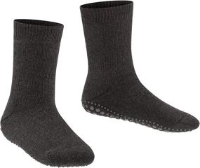 img 2 attached to 🧦 FALKE K Hp Unisex-Child Catspads Slipper Sock: Cotton Merino Wool in Blue, Grey, and Red - 1 Pair: Warm and Comfy Footwear for Kids