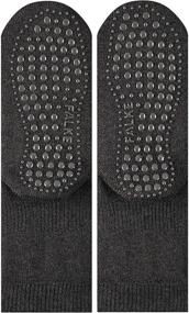 img 1 attached to 🧦 FALKE K Hp Unisex-Child Catspads Slipper Sock: Cotton Merino Wool in Blue, Grey, and Red - 1 Pair: Warm and Comfy Footwear for Kids