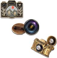 📷 милые эмалированные брошки с камерой: стильные подарки для любителей фотографии логотип