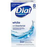 🧼 dial white antibacterial deodorant soap – 8 pack of 4 ounce bars logo