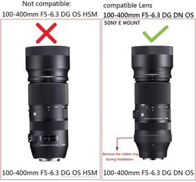 img 2 attached to Haoge LMR-SM140S Lens Collar Replacement Foot Tripod Mount Ring Stand Base for Sigma 100-400mm F5-6.3 DG DN OS Lens Sony E Mount Art 105mm F1.4 DG HSM with Built-in Arca-Swiss Style Quick Release Plate