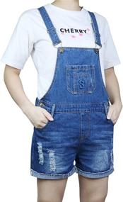 img 3 attached to Комбинезон Sitmptol Boyfriend Shortalls для девочек Комбинезон Для Одежды Для Комбинезонов и Ромперов.