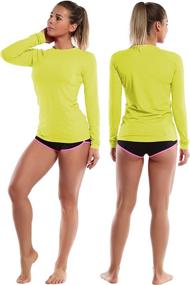 img 2 attached to 🏻 BUBBLELIME Rashguard Protection Swimsuit - Stylish Women's Swimwear with Added Sun Safety