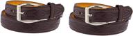 leather double stitched single medium boys' accessories and belts logo