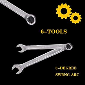 img 3 attached to 6 Piece Combination Wrench Portable Exquisite