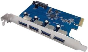 img 3 attached to 🔌 X-MEDIA 4-Port USB 3.0 PCI Express PCIe Контроллер карта, USB 3.0 Карта расширения [XM-UB3204]