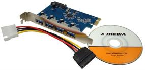 img 2 attached to 🔌 X-MEDIA 4-Port USB 3.0 PCI Express PCIe Контроллер карта, USB 3.0 Карта расширения [XM-UB3204]