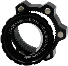 img 2 attached to 🔧 Enhance Brake Performance with BestPartsCom CenterLock to 6 Bolts Disc Brake Rotor Adapter Boost Hub Spacer: Front 15x100mm to 110mm, Rear 12x142mm to 148mm - Compatible with 9/12/15mm