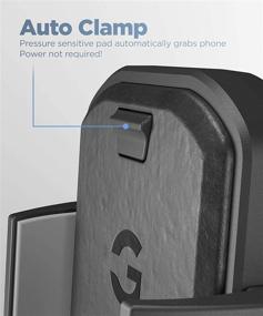 img 1 attached to 🚗 Convenient and Fast Auto Clamping Car Mount with Wireless Charging - Perfect for iPhone 11/12/13, Galaxy S10/S20/S21/Note!